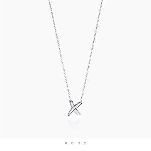 tiffany x pendant necklace